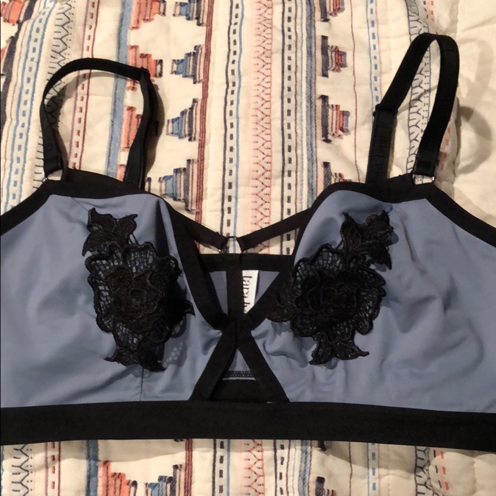 Pale blue Cross Bralette